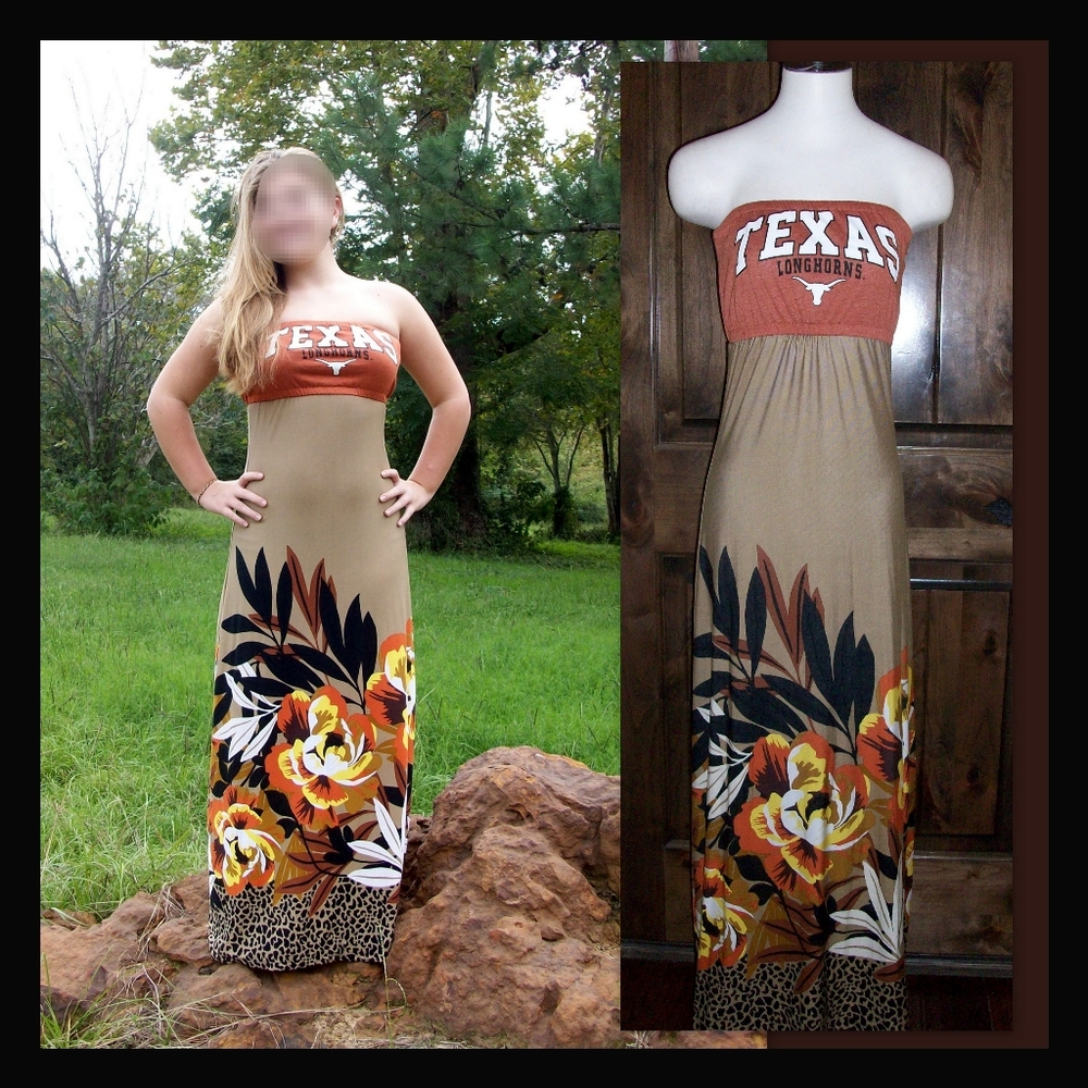 Texas Longhorns one-of-a-kind gameday maxi dress